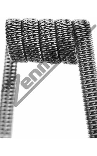 Спираль Staggered Triple SS316L 0.4мм 0.14 Ом