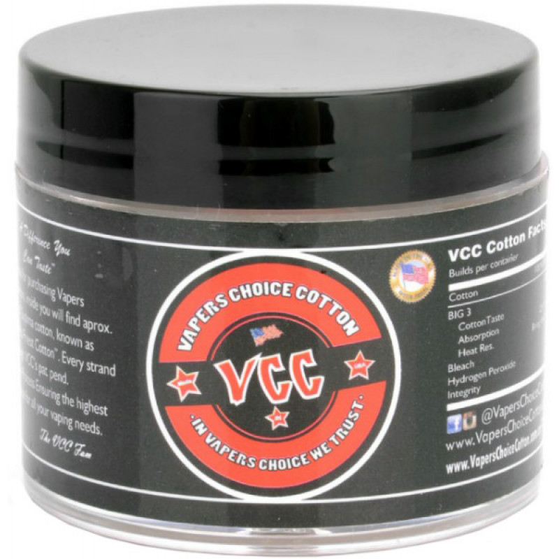 Фото и внешний вид — Американская вата VCC Supima Vapers Choice Cotton