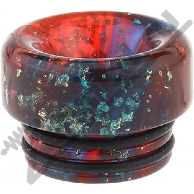 Фото и внешний вид — Дриптип 810 Resin короткий красный (с о-рингами)