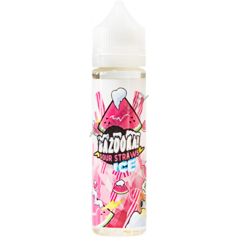 Фото и внешний вид — BAZOOKA! ICE - Watermelon Sour Straws 60мл