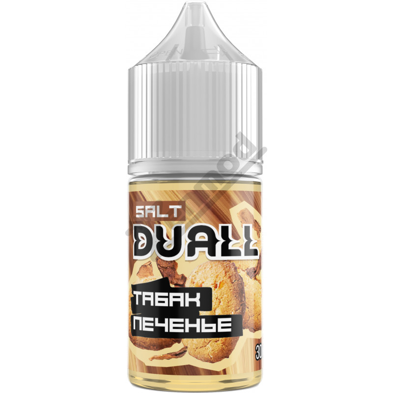 Фото и внешний вид — DUALL SALT - Табак, Печенье 30мл