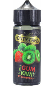 DUTY FREE BLACK - Bubblegum Kiwi and Strawberry 120мл