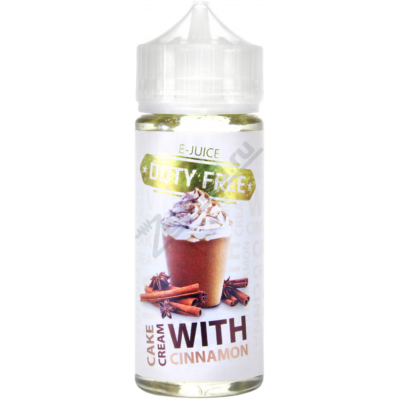 Фото и внешний вид — DUTY FREE WHITE - Cinnamon Cake with Cream 120мл