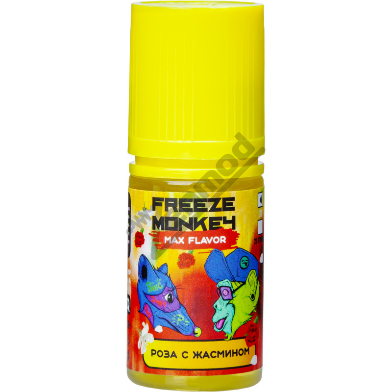 Фото и внешний вид — Freeze Monkey MAX Flavor SALT - Роза с Жасмином 30мл