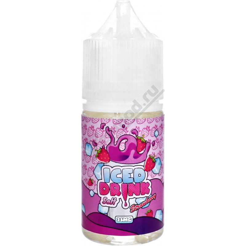 Фото и внешний вид — Iced Drink SALT - Strawberry 30мл