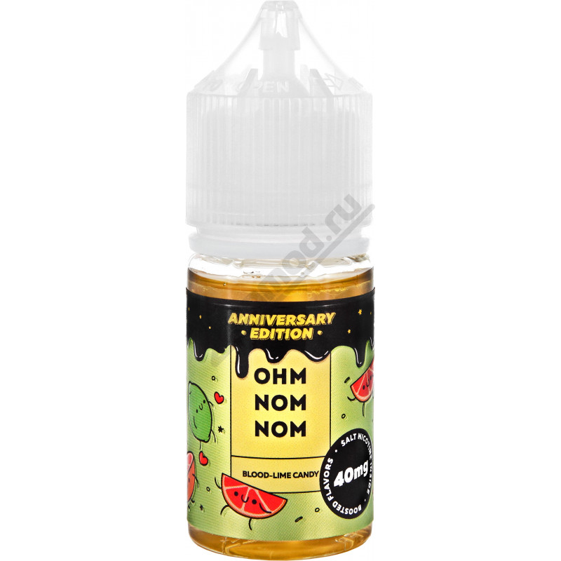 Фото и внешний вид — OHM NOM NOM SALT - BLOOD-LIME CANDY 30мл