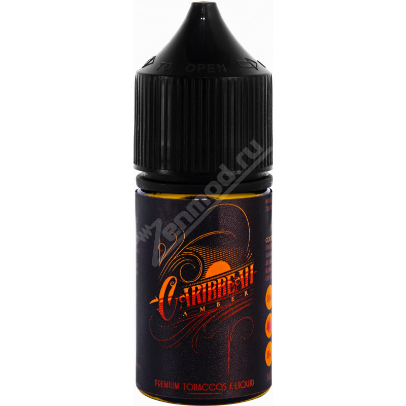 Фото и внешний вид — Premium Tobaccos SALT - Caribbean Amber 30мл