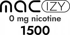 Одноразовые электронные сигареты MAC IZY 1500 без никотина