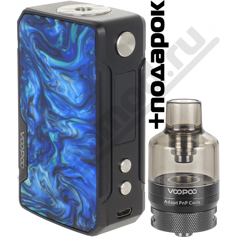 Фото и внешний вид — VooPoo DRAG Mini + PnP KIT Refresh Edition Black Prussian Blue