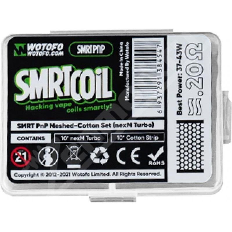 Фото и внешний вид — Wotofo SMRT nexMESH Turbo Mesh KIT 0.2 Ом